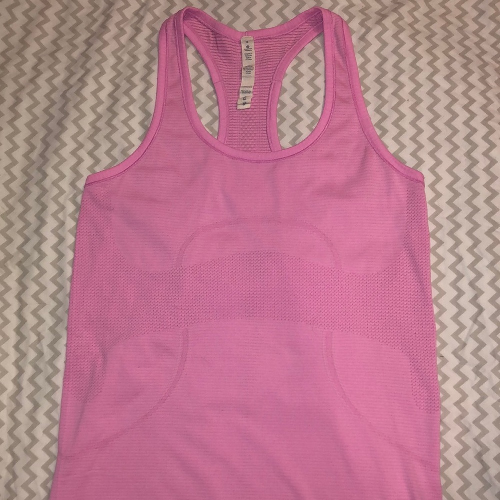 Lululemon athletica pink workout tank top